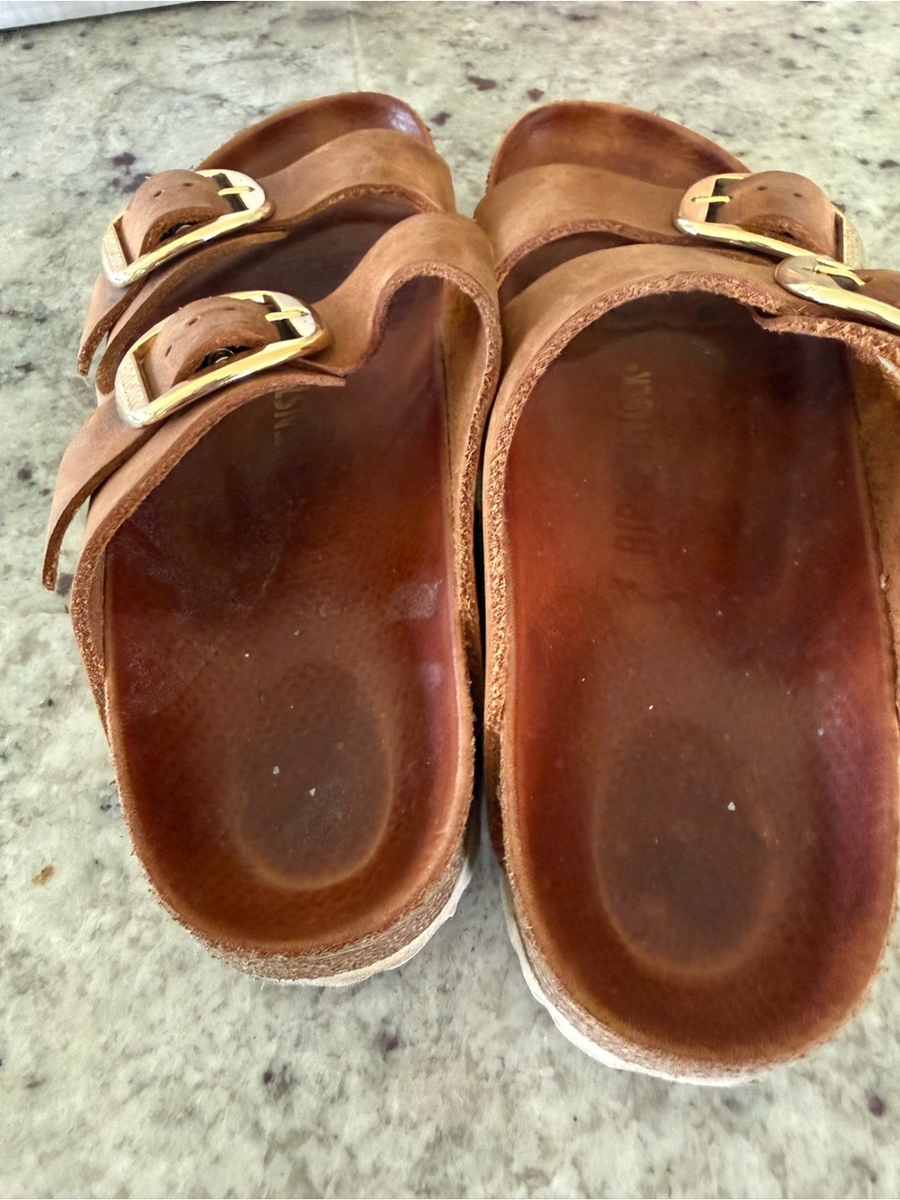 Birkenstock Tan Suede Two-Strap Sandal - Picture 4 of 8